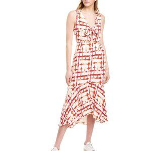 NWT Leyden Women's Printed Cutout Midi Dress - SIZE S